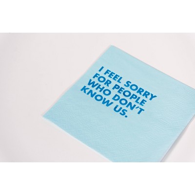 Don't Know Us Cocktail Napkin - Thumbnail 4