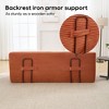 Memory Foam Corduroy Convertible 2-in-1 Sofa Bed with No Assembly, Compact Size, and Multi-Scenario Use - 4 of 4