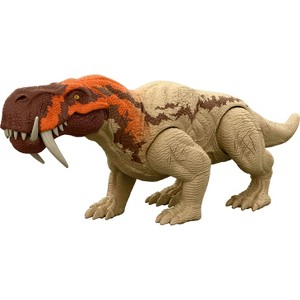 Jurassic World Rebirth Strike Attack Inostrancevia Dinosaur Toy with Single Strike Action, Authentic Posable Design - 1 of 4