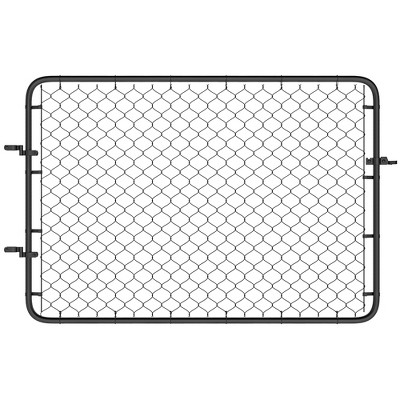 Outsunny Garden Gate Chain Link Fence Gate, Galvanized Steel Garden Door for Yard Entrance Way