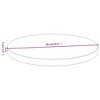 vidaXL Bamboo Round Table Top – Beautifully Unique, Durable, Versatile, Easy-to-Clean Table Top Ideal for Coffee Tables, - 4 of 4