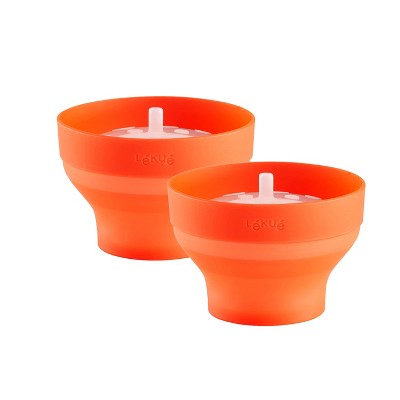 Lekue Mini Microwave Popcorn Maker, Set of 2