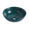 LOVMOR 16.7" Ceramic Round Above Counter Bathroom Sink Vanity Sink Art Basin - 3 of 4