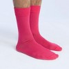 Solid Color Crew Cotton Dress Socks  from the Sock Panda (Men's Sizes, Adult Large) - 2 of 4
