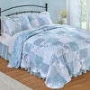 Collections Etc Kinsley Charming Floral Patchwork Oversized Quilt - 2 of 3