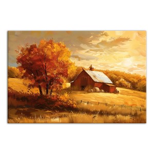 Creative Products Golden Hour Fall Farmhouse 18 x 12 Canvas Wall Art - 1 of 4