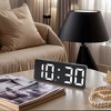 REGALWOVEN Digital Corded Electric Plastic Adjustable Brightness Alarm Clock 6.1"L x 0.9"W x 2.5"H 1 Pc - 2 of 4