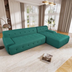 Modern Large L-Shaped Modular Sofa, Minimalist Style, 2-Piece Set with Free Combinations, Suitable for Living Rooms, Apartments, and Lounges - 1 of 4