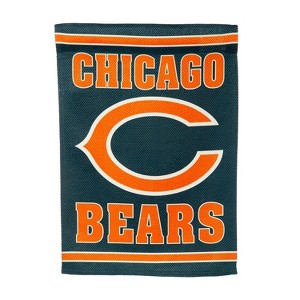Embossed Suede Flag, GDN Size, Chicago Bears - 1 of 2