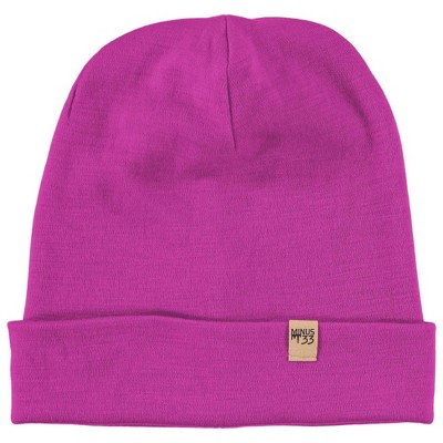 Minus33 Merino Wool Midweight - Ridge Cuff Beanie 100% Merino Wool Radiant  Violet