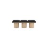 Meridian Furniture,Pavilion Black Boucle Fabric Bench - 2 of 4