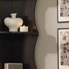 MAYEERTY Five Shelf Corner Bookshelf Rounded Shelf Fronts Quarter Circle Red Cocoa Color - 3 of 4
