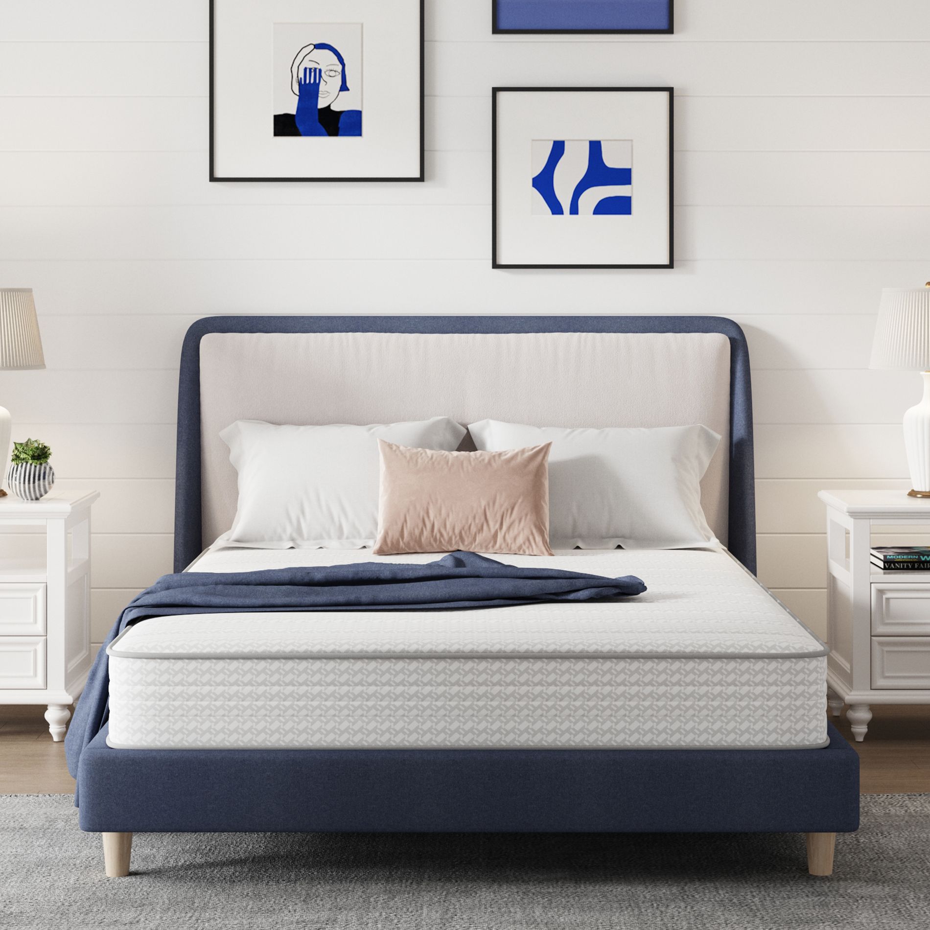 Avenco 8/10/12/14 inch Medium Memory Foam Hybrid Mattress, CertiPUR-US, OEKO-TEX Certified