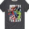 Boys' - Marvel - Avengers American Flag Short Sleeve Graphic T-Shirt - 2 of 4