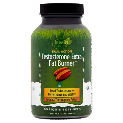 Irwin Naturals Testosterone Extra Fat Burner Softgels - 60ct : Target