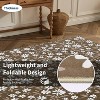 Washable Area Rug, Modern Floral Soft Thin Non Slip Carpet for Living Room, Bedroom, or Farmhouse Office - 4 of 4