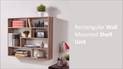 Wall Mount 3 Shelf Unit: 37 Height