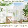 PexFix 72 in. x 72 in. Outdoor Privacy Rectangle Screen Galvanized Steel Panel Divider in White - 4 of 4