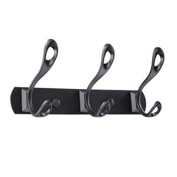 Coat Hook Rack, Stainless Steel Wall Mounted with 4 Hooks Wall Hangers 4Pcs  746453601943