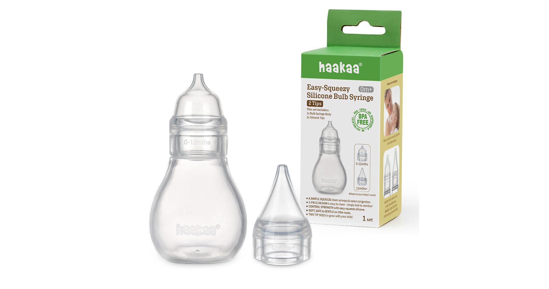 Haakaa Easy-Squeezy Silicone Bulb Syringe (0m+)