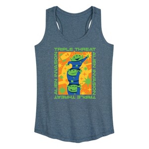 Women's - Disney - Aliens Triple Threat Graphic Racerback Tank - 1 of 4