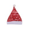 Unique Bargains Christmas Hat Stripes Christmas Hat Polyester Non-woven Fabric 11.81"x16.14" 1 Pc - 4 of 4
