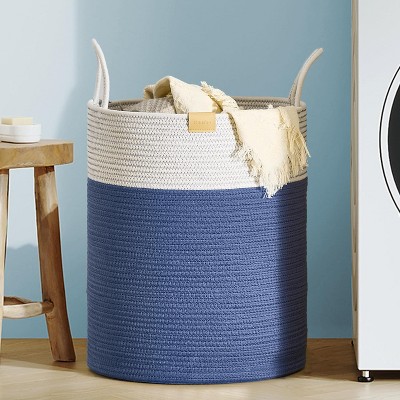 Laundry Hamper 62L,Large Laundry Basket for Clothes,Decorative Storage Basket for Blankets