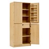 Homy Casa 72" Kitchen Storage Cabinet with Door Shelves and Adjustable Shelves - 4 of 4