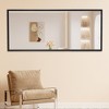 GlasFlength Full Length Mirrors, Wall-Mounted Full-Length Metal Frame Mirror for Bathroom, Bedroom, and Decor, Clear, 31.5"*1"*71" - 2 of 4