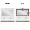 Amanti Art Mirror Makeover Bathroom Mirror Frame Border Kit  - Fully Assembled Peel and Stick Frame - Mirror NOT Included - Lyla Ornate Silver Trim - 4 of 4