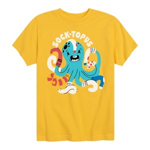 Boys' - Instant Message - Socktopus Short Sleeve Graphic T-Shirt - 1 of 4