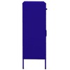 vidaXL Storage Cabinet Navy Blue 31.5"x13.8"x40" Steel - 3 of 4