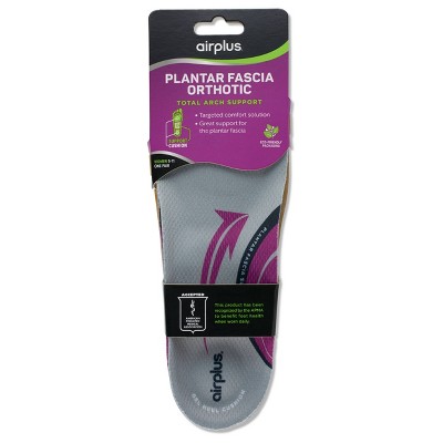 Airplus Plantar Fascia Orthotic Insole For Women Target