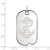 Black Bow Jewelry 10k White Gold Navy Midshipmen NCAA Large Pendant - 2 of 3
