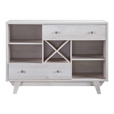 Stella Trading Bobby Chest of Drawers in Sonoma Oak Look, White, Modern  Sideboard with Lots of Storage Space for Your Living Area, 60 x 82 x 35 cm  (W