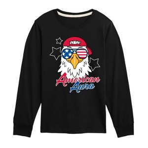 Boys' - Instant Message - American Aura Eagle Long Sleeve Graphic T-Shirt - 1 of 4
