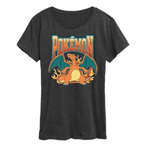 Women's - Pokémon - Charizard Collegiate Short Sleeve Graphic T-Shirt - 1 of 4