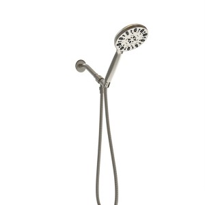 GreenEver Multi Function Adjustable Hand Shower - 7-Function Hand Shower, Brushed Nickel - 1 of 4