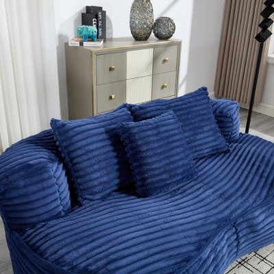 SKRAN Bean Bag sofa Lazy Sofa Lounger  Bean Bag Chair Couch for Adults and Kids, Indoor & Outdoor, Accent Floor Soft Lounge Chair (Navy)