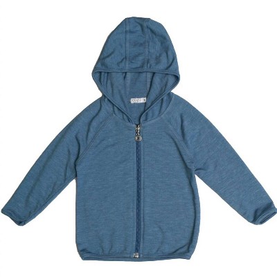 Boy's 's Long Sleeve Zip Hoodie with Binding Heather - Cozii
