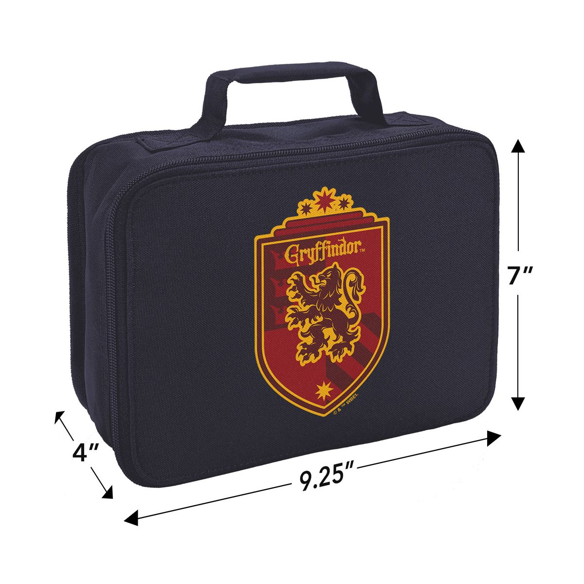 Harry Potter Gryffindor Plaid Crest Insulated Soft Sided Lunch Box - thumbnail 8