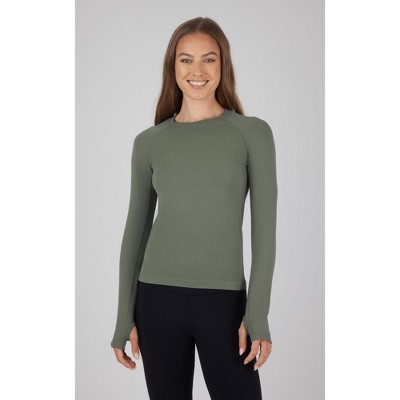90 Degree By Reflex Womens Seamless Zaia Long Sleeve Active Shirt