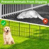 GOTGELIF Decorative Garden Fence Panels 10Pcs 36In x 11Ft Outdoor Rustproof Metal Barrier for Pets & Plants - 3 of 4