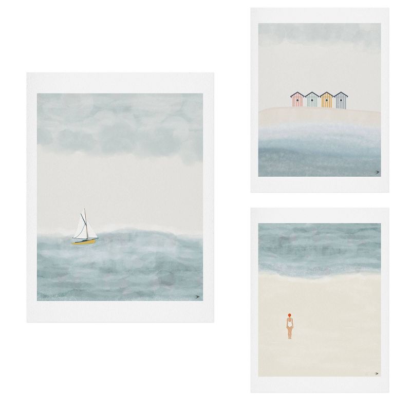 Set of 3 Hello Twiggs Sailing Alone Gallery Decorative Wall Arts - Deny Designs, 1 of 6