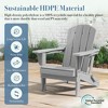 Hyleory HDPE Folding Adirondack Chair  – Weather-Resistant Outdoor Lounge Chair - 4 of 4