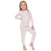 BenBen Pink Stripes/Butterflies 2 Pack Kids Pajamas - 3 of 4
