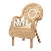 bali & pari Putri Modern Bohemian Natural Rattan Arm Chair - image 2 of 4