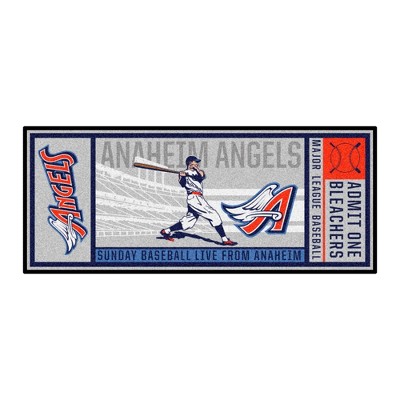 MLB Los Angeles Angels 1997 30"x72" Retro Ticket Runner Mat