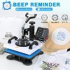 KRISRATE 12" x 10" Heat Press Machine for T Shirts Pillows Bags Mats, Multifunction Shirt Press Machine, Digital Heat Transfer,Heats Evenly,Never Fade - 4 of 4