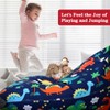 Itopfox Dinosaur Stuffed Animal Storage Bean Bag Chair Cover for Kids and Adults, Fun Toy Organizer, Soft Plush Toy Holder - 2 of 4
